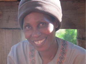 Mujer africana sonriendo