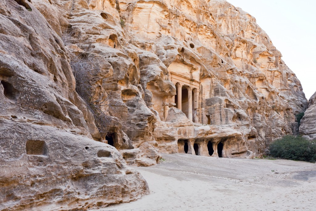 Ruinas de Petra, en Jordania. Medio Oriente.