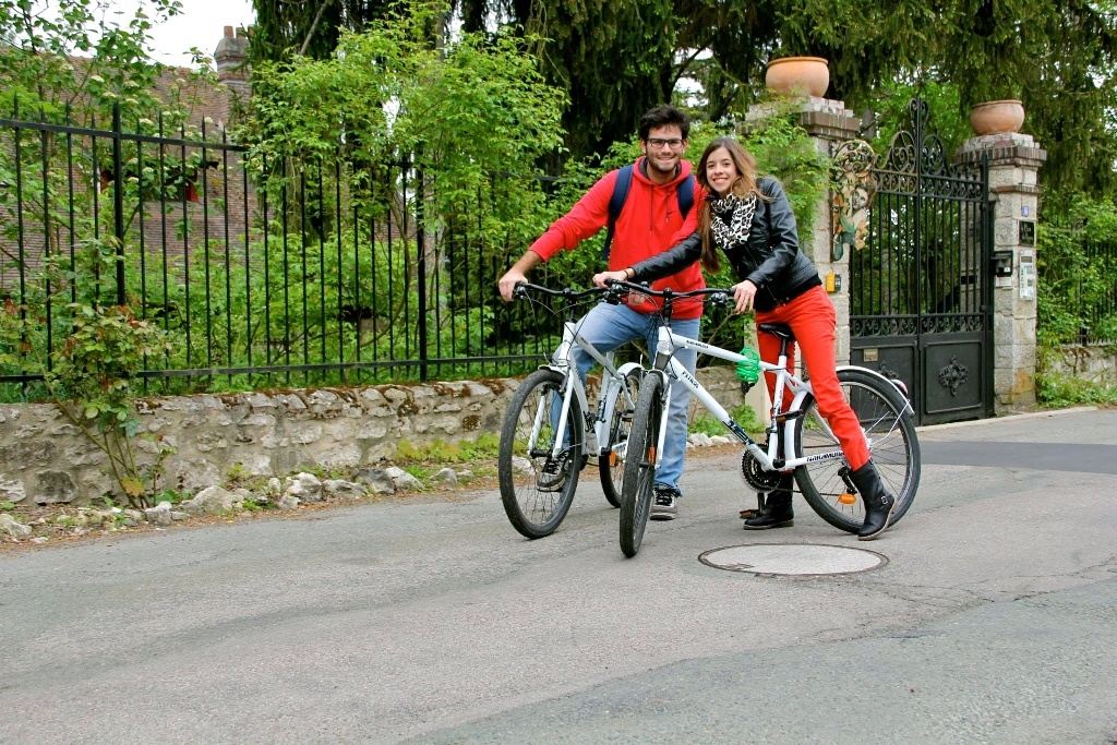 Camino a la casa de Monet en bicicleta