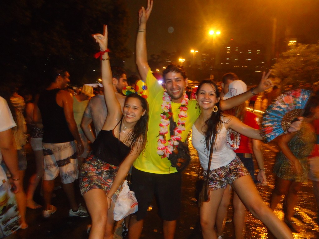 Tamara de fiesta en Sao Paulo
