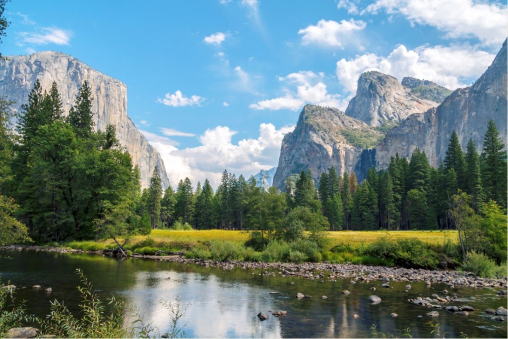 Vista panorámica de Yosemite