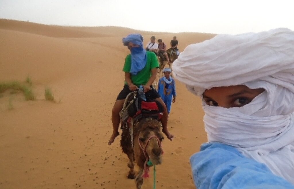 En camello por el Sahara