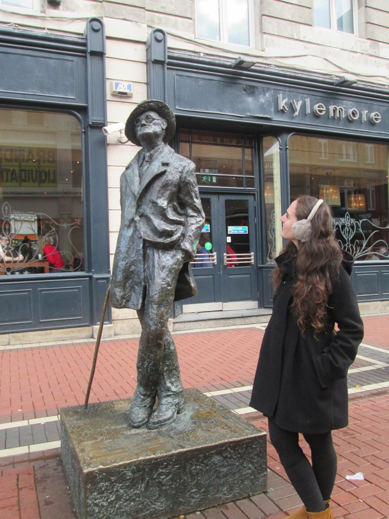 Estatua de James Joyce en Dublín