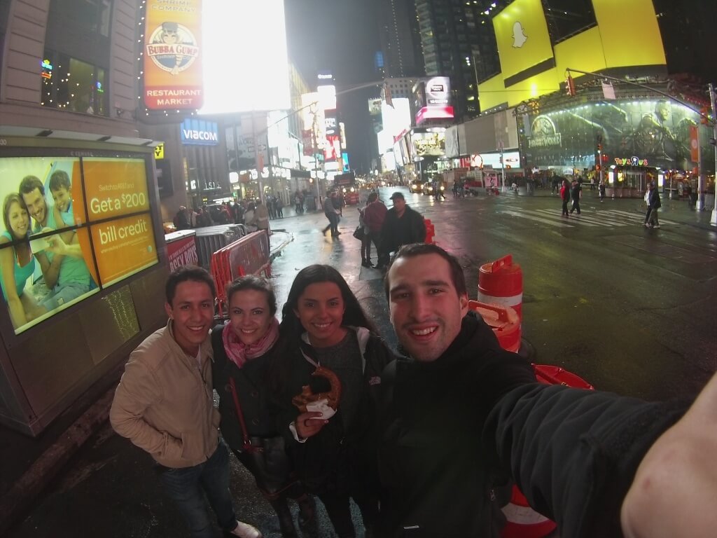 Chile y México en Times Square