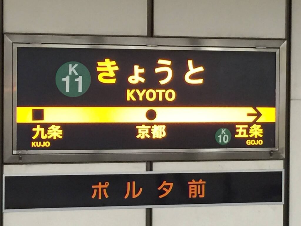 Señalética de las estaciones de trenes en Japón