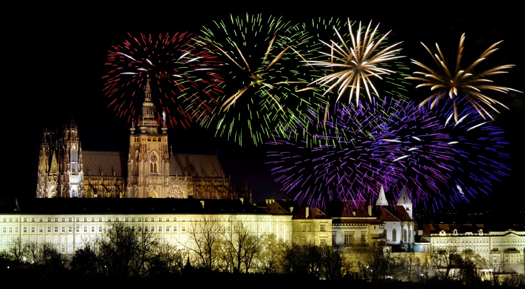 Año nuevo en Praga, República Checa