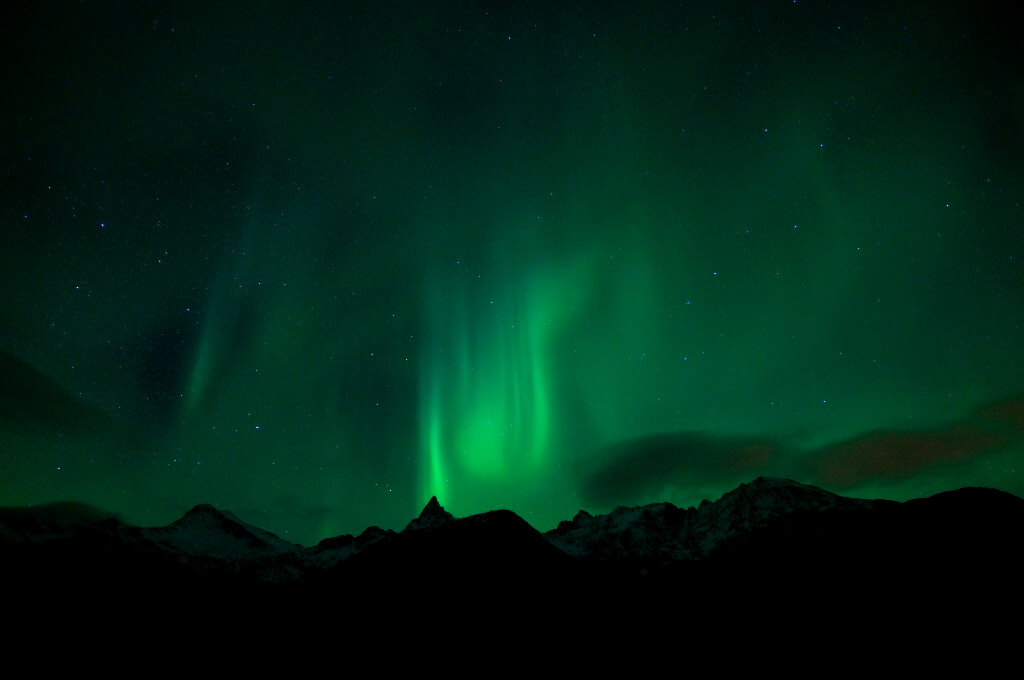 Aurora boreal en Noruega