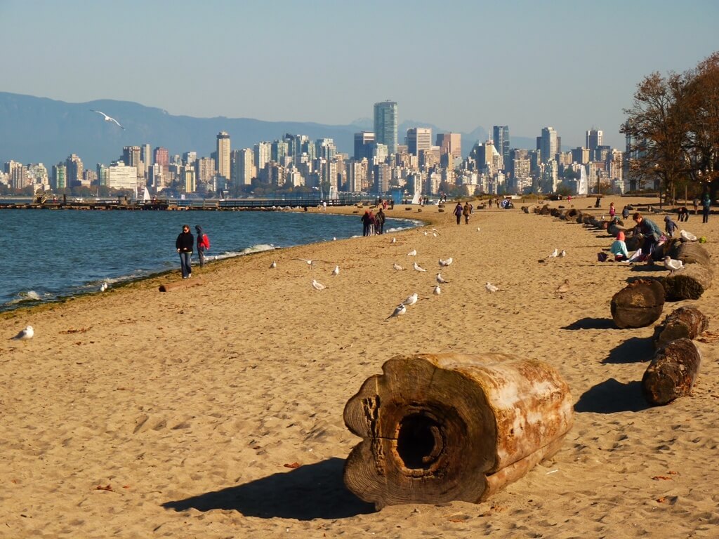 Playa en Vancouver, Canadá