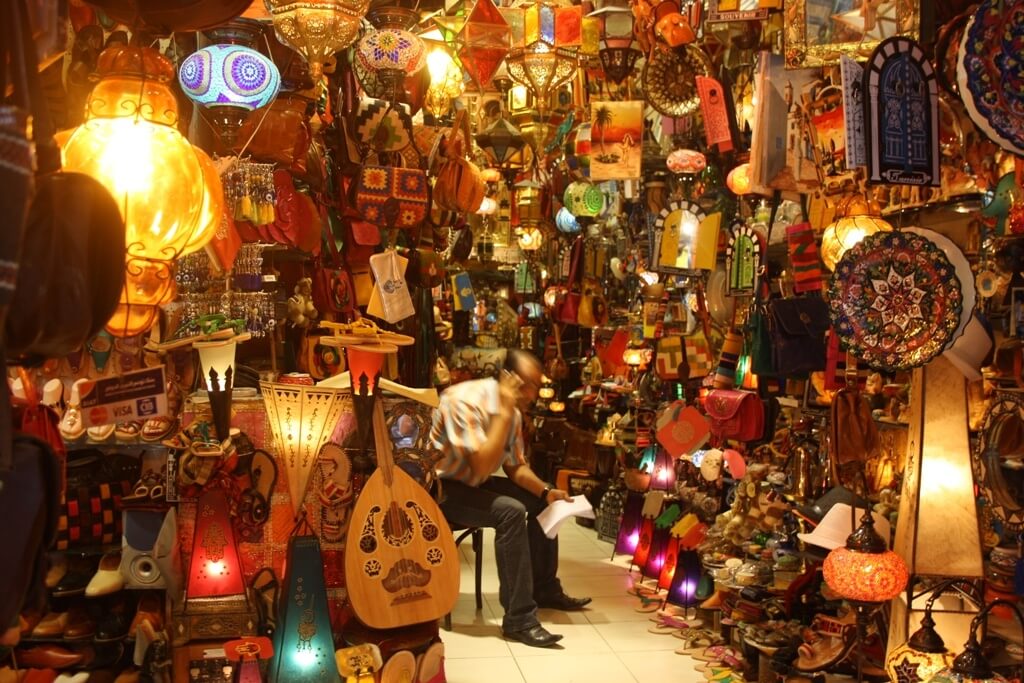 Mercado en la Medina de Tunis, Túnez
