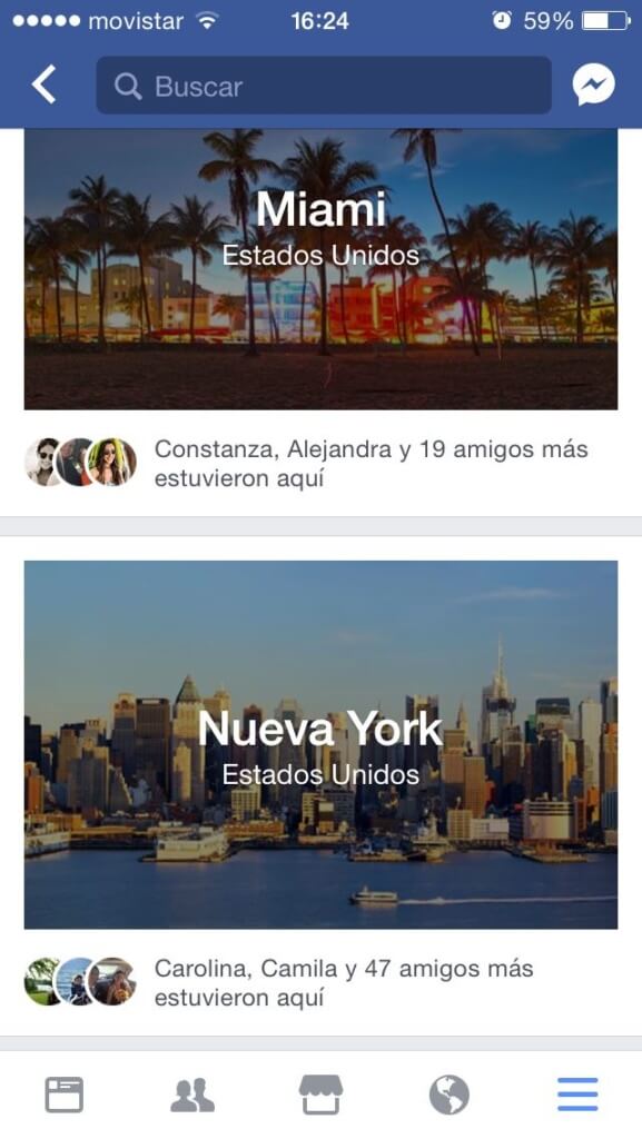 Guía de ciudades de Facebook