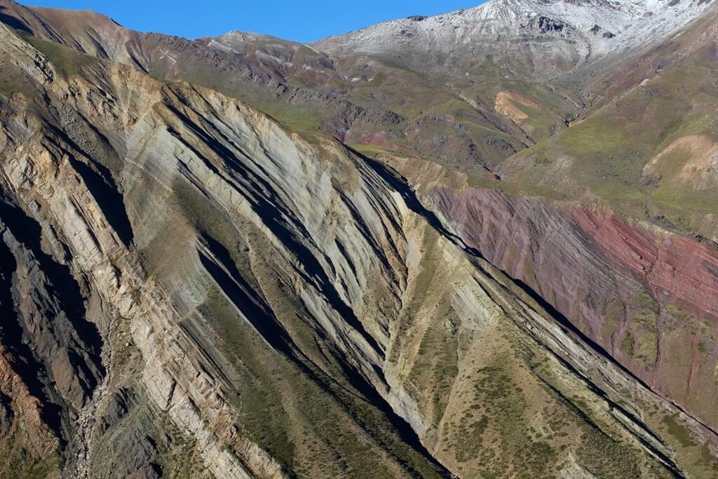 Montañas en la cordillera de Los Andes