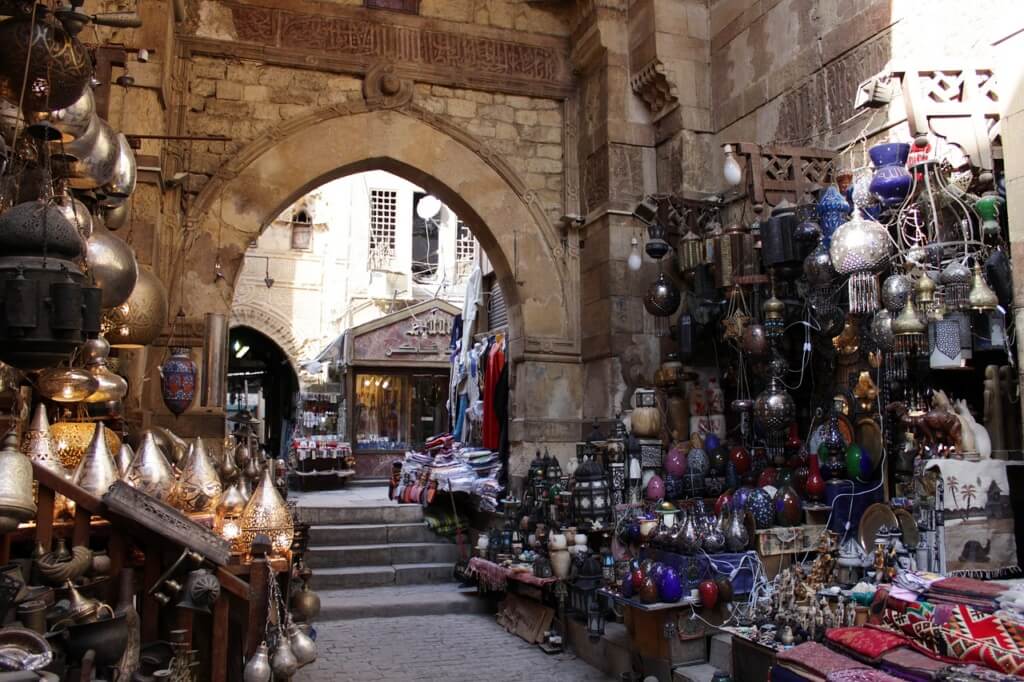 Bazar en El Cairo, Egipto