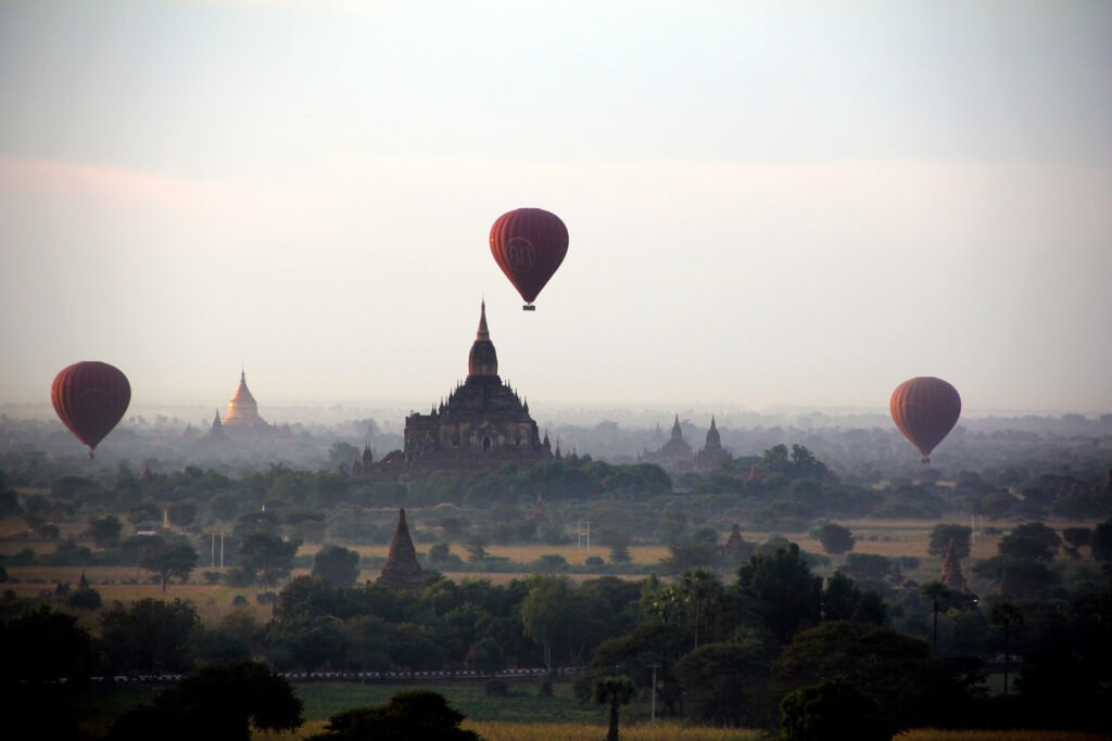 ¿Qué tal esta vista desde las alturas de Bagan, Myanmar? - Sueños Viajeros