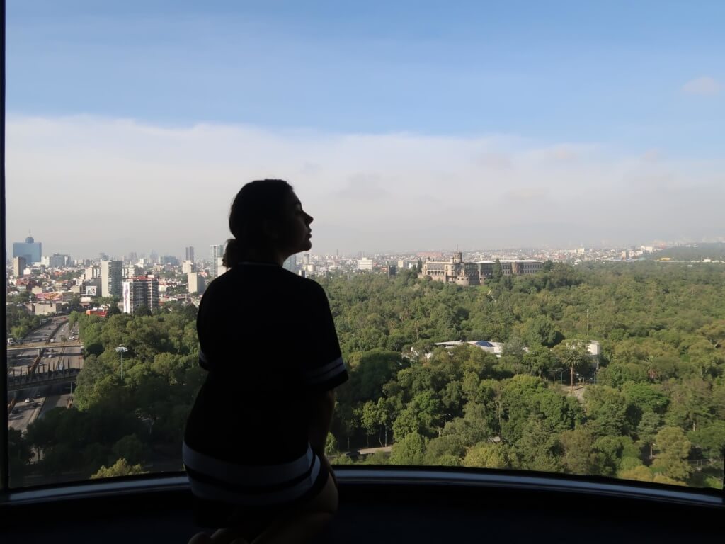 La vista de día desde mi pieza en el Grand Fiesta Chapultepec - Sueños Viajeros
